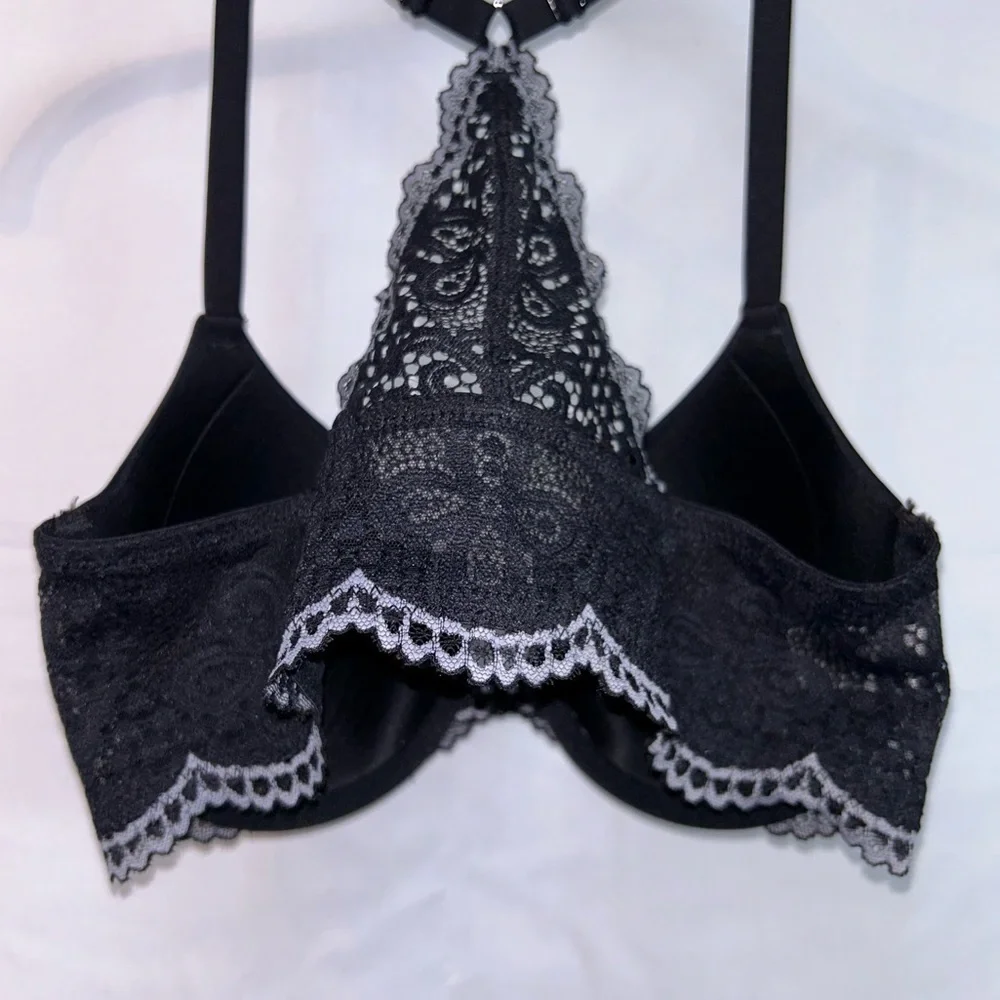 Maidenform Bra Lace Racerback Full Coverage Lightly Padded Underwire T-Shirt Bra